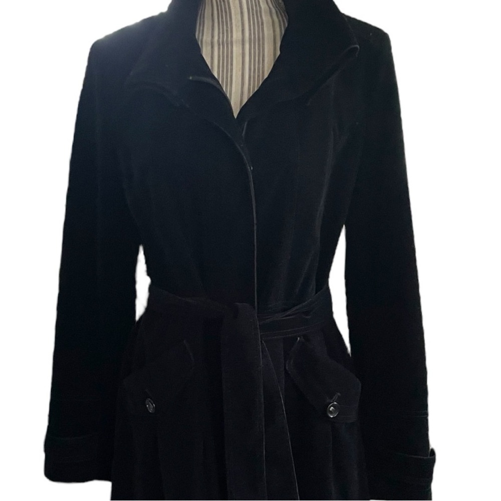 Gallery velvet coat size M,washable, bubble like skirt, vintage? Excellent shape - Picture 11 of 13